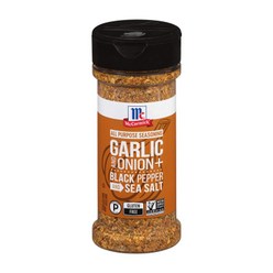 McCormick Garlic Onion Black Pepper And Sea Salt 맥코믹 갈릭 어니언 블랙 페퍼 앤 씨 솔트 시즈닝 4.25 Oz (120g), 1개