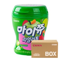 마이쮸 자일리톨 사과 110g 24입 용기 카라멜 캔디 간식 과자 박스