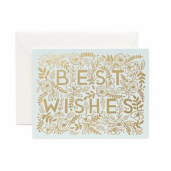 라이플페이퍼 Golden Best Wishes Card 웨딩 카드, 단품