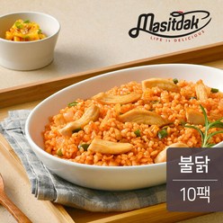 [랭킹닭컴] 맛있닭 닭가슴살 곤약볶음밥(파우치) 불닭 200gx10팩, 10개, 200g