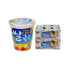 백제 쌀국수 멸치맛 미니컵(컵라면) 58g x 12개
