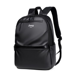 JEEP-BULUO 남성용 초경량 백팩 남성용 소프트 패션 학교 백팩 노트북 방수 여행 쇼핑백