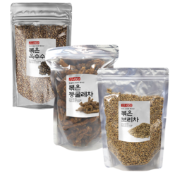 국산 볶은 보리차(500g) 둥굴레차(300g) 옥수수차(500g) 주전자용 세트, 1세트, 500g