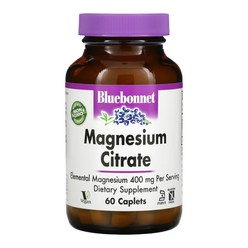 블루보넷 구연산 마그네슘 Magnesium Citrate 400mg 60캡슐, 1개