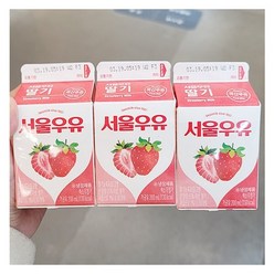 서울우유 서울 딸기우유 3입 (200ml x 3) x 3개, 200ml, 9개