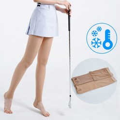 엔조이핏 여성 UV 자외선차단 냉감 쿨 여름 골프스타킹 고리형, 스킨
