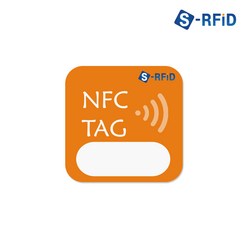 S-RFID NFC 태그 스티커 칩 라벨 카드 인쇄 제작, 1개, 06.사각 NFC 스티커 태그(No.78)