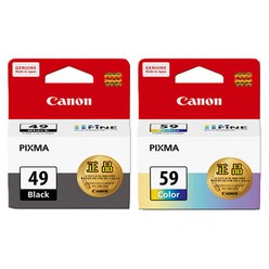 [CANON] 완전 정품 PIXMA E409 프린터전용 PG49검정+CL59칼라 잉크 세트, PIXMA E409전용PG49검정+CL59칼라잉크세트