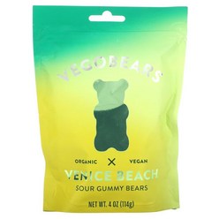 베고베어 베니스 비치 샤워 구미 베어 사탕 113g Vegobears Venice Beach Sour Gummy Bears, 1개