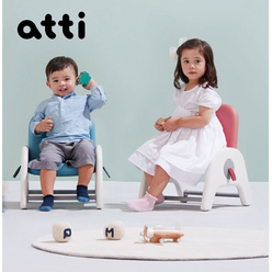 [시디즈] atti(아띠) 높이 조절 어린이 유아 키즈 의자, 그린