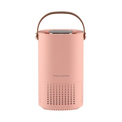 심플한 스타일 공기청정기 소형 담배냄새 없애는 포름알데히드 제거 공기청정기 차량용 USB 공기청정기, 핑크