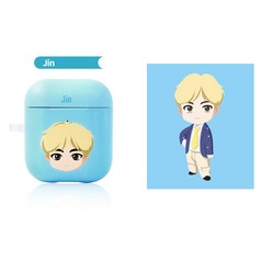 BTS Basic Hard Airpods Case_방탄소년단 에어팟 케이스, Jin, BTS Airpods Case