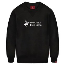 비버리힐즈폴로클럽 베이직 로고 기모 맨투맨 티셔츠 TPM-905