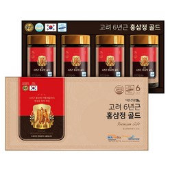 홍삼정 골드 선물세트 고려홍삼, 240g, 4병