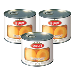 농심 알쿠니아황도2절 200g 24캔 1박스, 알쿠니아 황도2절 200g 24캔 1박스, 1개