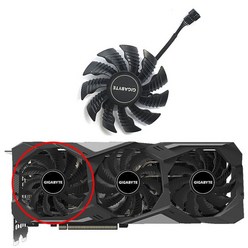 GIGABYTE 지포스 RTX 2070 슈퍼 그래픽 냉각 팬용 GPU 쿨러 팬 T128015SU PLA09215S12H, 03 1PCS