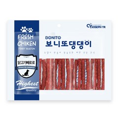 보니또댕댕이 반려동물 사사미 300g, 닭고기 빼로로, 10개