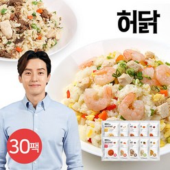 허닭 닭가슴살 곤약볶음밥 250g 10종 30팩, 14. 불닭곤약볶음밥 15팩+새우곤약볶음밥 15팩