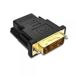 티테크 HDMI(F) to DVI(M) 듀얼 변환젠더/T-DVI29M-HDMI-AF/HDMI 케이블을 연결하여 DVI(24+5) 단자로 변환사용/금도금 커넥터, 상세페이지 참조