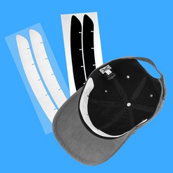 캡케어 모자 땀흡수 패드 클린패치 12p, 화이트