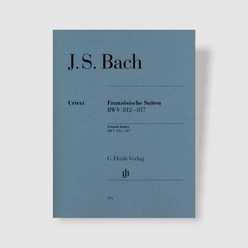 헨레 바흐 프랑스 모음곡 BWV 812-817 (HN593) 피아노 악보 연주곡집 책