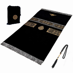 모로칸러그 모로코카페트 러그 이슬람 터키식 블랙 셔닐 라마단 세탁 가능 매트 짠 카펫 휴대용 무슬림 기도용 깔개