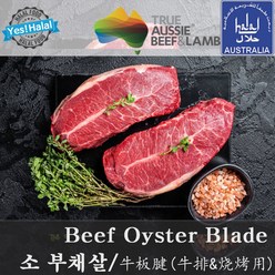 Halal Beef Oyster Blade Australian Beef 소고기 부채살 (600g 호주산 목초육 할랄), 1개, 600g