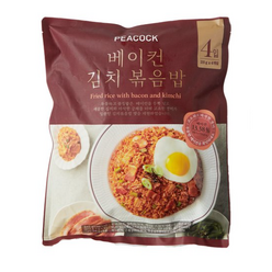 피코크 베이컨 김치 볶음밥 840g 아이스박스포장, 1개