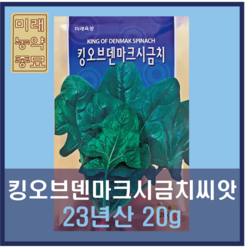 미래종묘 킹오브덴마크 시금치 씨앗 (20g) - 23년생산, 1개