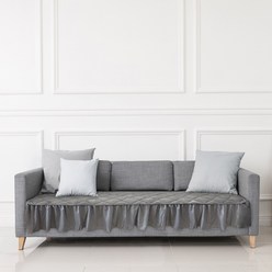 플로티나 프릴 소파 패드 65x180cm - 다크 그레이 | Plotina Frill Sofa Pad 65x180cm - Dark grey