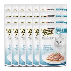 퓨리나 팬시피스트 인스퍼레이션 고양이 파우치, Tuna/참치, 70g, 24개