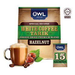 OWL 싱가포르 부엉이 화이트 커피 타릭 - 헤즐넛 - White Coffee Tarik - Hazelnut, 1개