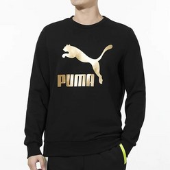 푸마 푸마 남성 클래식 로고 크루넥 맨투맨 티셔츠 531367-51