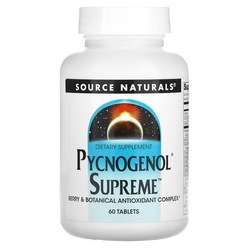 소스 네츄럴 피크노제롤 슈프림 60정 Pycnogenol Supreme Source Naturals Pycnogenol, 1개
