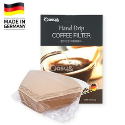 독일산 핸드드립 커피여과지 100매(2~4인용)/커피필터/드립필터/천연펄프, 1개, 100개입