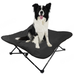 강아지 캠핑 의자 텐트 해먹 방석 접이식 로우체어, M블랙(캠핑의자)