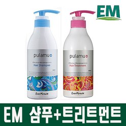 EM 풀라무 헤어세트 (샴푸1개+트리트먼트1개), 헤어샴푸 3개+트리트먼트 3개