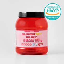 분리 유청 단백질 WPI 프로틴 헬스 단백질 근육보충제 슈퍼스트 웨이 딸기맛 1KG, 1개