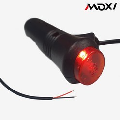 MOXI 12v DIY LED간편작업 소켓/시거잭용 ON OFF LED스위치 레드, 1개