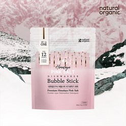 [네츄럴오가닉] 버블스틱 핑크솔트 1종 식기세척기세제, 버블스틱 20매x4팩(총80매)
