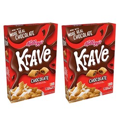 켈로그 Kelloggs Krave 크레이브 초콜릿 시리얼 11.4oz(323g) 2팩, 1개