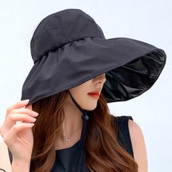 하루연구소 여름 모자 썬캡 챙넓은 벙거지 바캉스 여성 사이즈조절 햇빛가리개