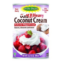 렛츠두오가닉 헤비 코코넛 크림 Lets Do Organic Heavy Coconut Cream 13.5oz(398ml) 3개, 398ml