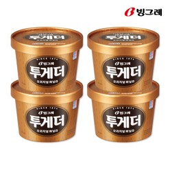 빙그레 투게더 바닐라 900ml 4개