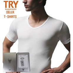 [TRY] 남성 60수 디럭스(DELUX) T-셔츠 티셔츠 반팔런닝