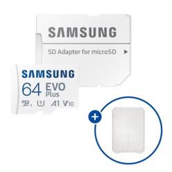 삼성전자 마이크로SD카드 EVO PLUS MB-MC64KA/KR + SD카드 케이스, 64GB+SD카드 케이스