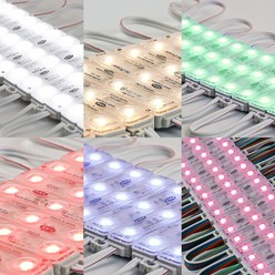 국산 3구모듈 LED모듈 간판조명 삼성칩기판 전광판 붙이는LED바, 간판용_RGB, 1개