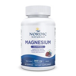 마그네슘 Nordic Naturals 노르딕 내추럴스 마그네슘 300 mg 구미 블루베리 라벤더 60 구미 Magnesium 300 mg Gummies Blueberry Lave, 1개, 60정