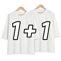 [당일출고] 2장세트 [1+1] 구김없는 빅사이즈 7부 티셔츠 (SCC5317PT)