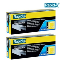 라피드 정품 R-13 아연도금 타카핀 (5000 pcs) 4mm 6mm 8mm 10mm 14mm, 13/8mm, 2팩